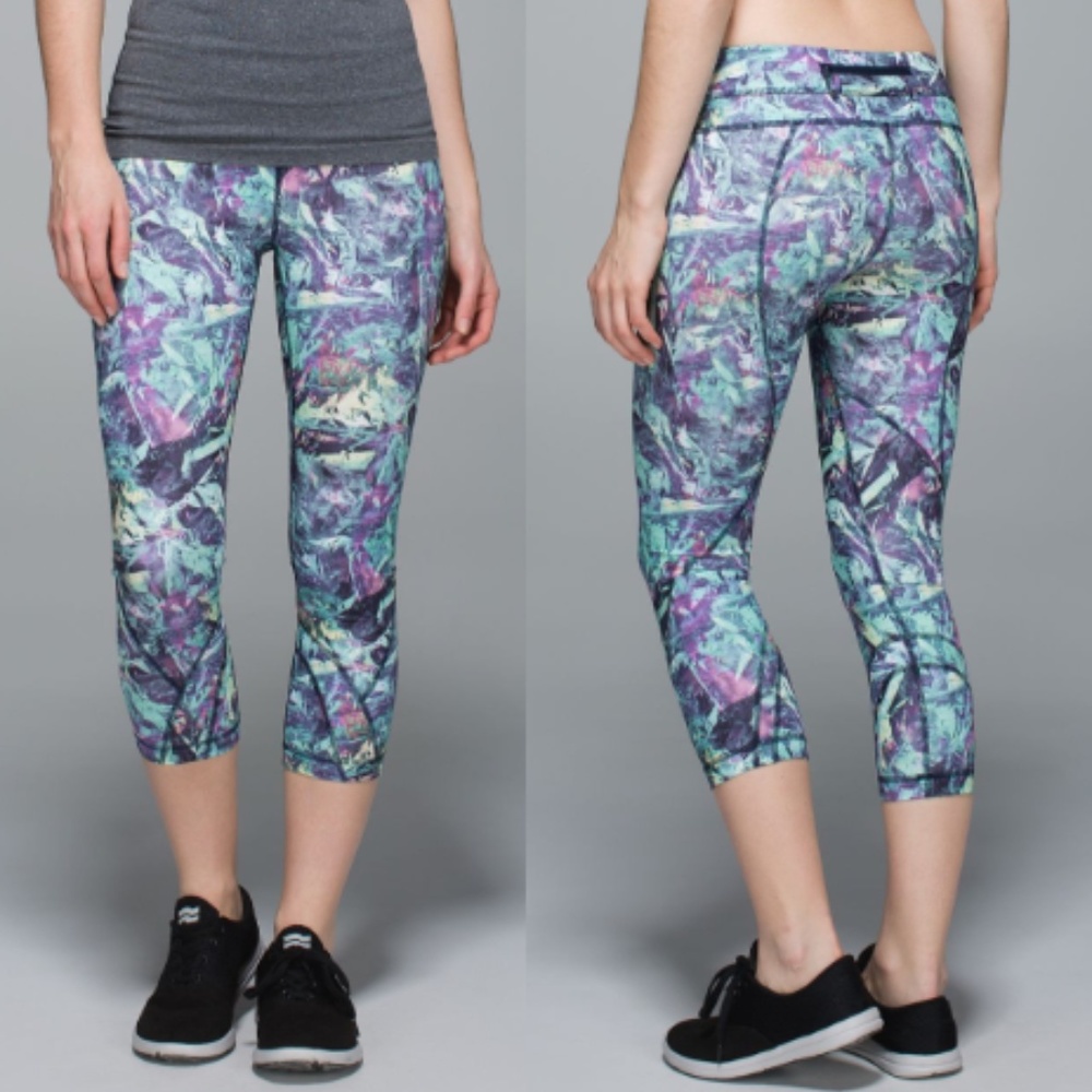Lululemon Run: Inspire Crop II Iridescent Multi